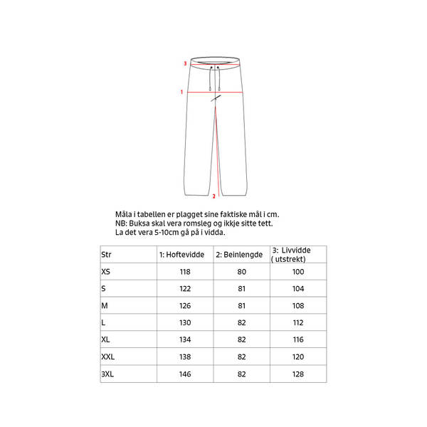 Kattnakken lett regnbukse vaksen 