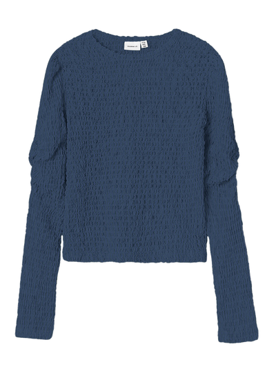 NKFLONNIS LS XSL SHORT TOP Dark Denim - Name It