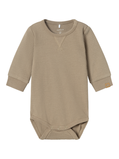 NBMNOTAT R LS BODY Weathered teak - Name It