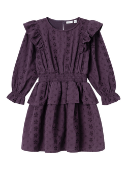 NMFNUNETTE LS DRESS Plum Perfect - Name It