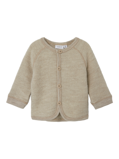 NBFWMINO WOOL BRU LS CARDIGAN Pure Cashmere - Name It
