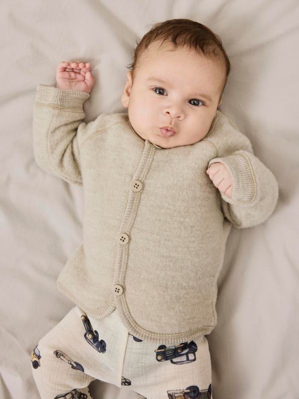 NBFWMINO WOOL BRU LS CARDIGAN