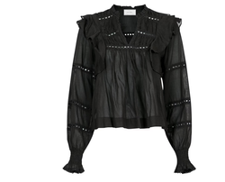 Aurika voile blouse  black - Neo noir