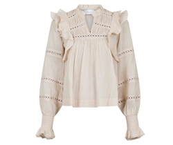 Aurika voile blouse Sand - Neo noir