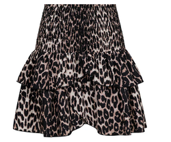 Carin R Leo Skirt Leopard - Neo noir