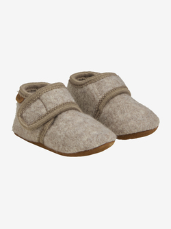 EnFant Wool slippers Sand melange - Pippi