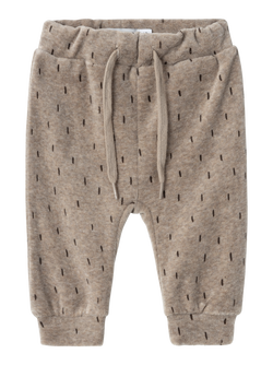 NBNNALWIN VELOUR PANT Weathered teak - Name It