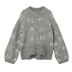 Name It Neify Ls Oversized Knit GREY MELANGE - Name It