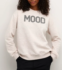 Molly sweatshirt Feather Gray Melange  - Kaffe Clothing