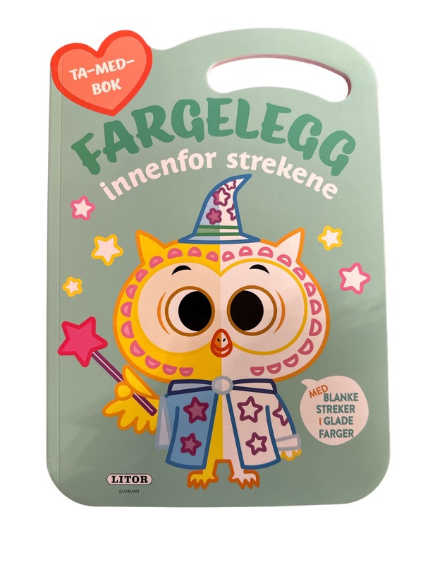 Malebok m linjer - UGLE, Fargelegg innenfor streke