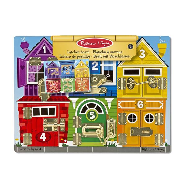 Wooden Activity Latches Board