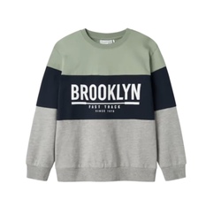 NKMVEMIL LS NREG SWEAT BRUSH Dark Sapphire Brooklyn - Name It