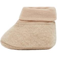 NBFWMINO WOOL BRU SLIPPERS White Pepper - Name It