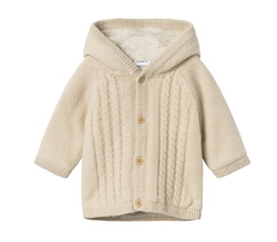 NBNOSUIT LS KNIT JACKET Summer Sand - Name It