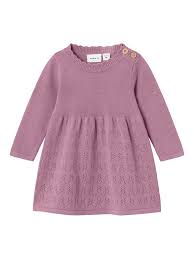 NBFOSILLA LS KNIT DRESS Mauve Orchid - Name It