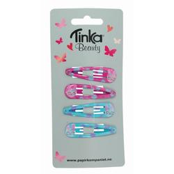 HÅRCLIPS 4 STK ROSA/TURKIS KANIN TINKA BEAUTY Rosa/turkis kanin - Tinka