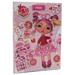 I AM MAGNETIC DRESS UP DOLL MODEL PINK PINK - Hobby