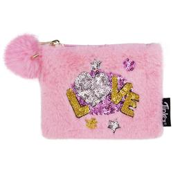  PENGEPUNG PLYSJ LOVE ROSA TINKA WALLET PENGEPUNG PLYSJ LOVE ROSA TINKA WALLET lommebok - Tinka