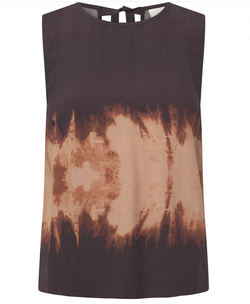 Depeche KiaDE SL topp Brown Printed - Depeche