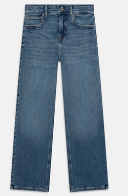 Madison Blush Wide Denim Medium Blue Denim - KidsOnly 