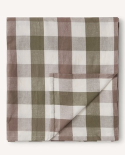 Rutete bordduk i linblanding