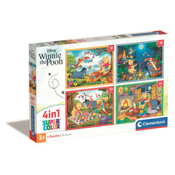  Clementoni 4 in 1 Puzzle Disney Winnie The Pooh 4 in 1 - Clementoni