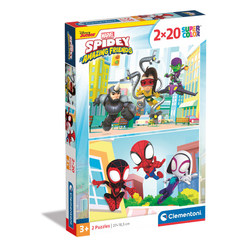 Clementoni 2 in 1 Puzzle Spidey And His Amazing Friends 4 in 1 - Clementoni