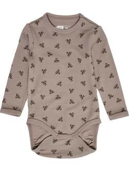 hmlBAMBO BODY LS FUNGI/MAJOR BROWN - Hummel