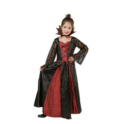 Kostyme Gothic Vampiress Small 110-120 cm Small 110-120cm - Halloween