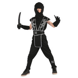 Kostyme Ninja Small 110-120 cm S - 110-120cm - Halloween