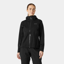 Helly Hansen W Momentum 3 lags stretch jakke.  Svart - Helly Hansen