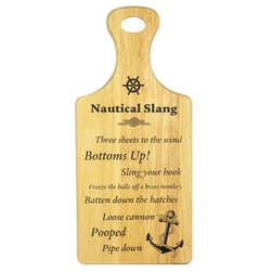 SKJÆREFJØL MED TEKST Nautical slang - Nauticalia 