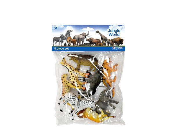 DYR I POSE - 8 STK - JUNGEL Jungel - Småvarer