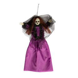 HANGING DOLL PURPLE 55 CM hanging doll - Halloween