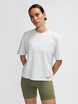 Hummel Ultra Boxy Short T-shirt White Melange - Hummel