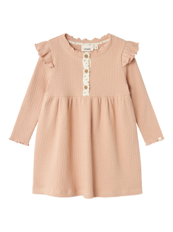 NMFREA LS DRESS LIL Rugby Tan - LIL`ATELIER