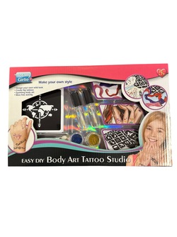 Tattoveringssett - Easy Diy Body Art Tattoo Studio Tattoveringssett - Karneval