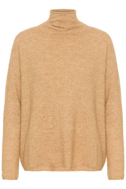 SLMiya Slim Sleeve Pullover lys brun melert - Soaked in Luxury