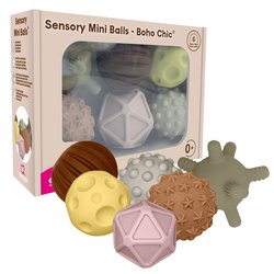 Edushape Sensory Mini Balls, 6 pcs, Boho Chic sanseballer 6pkn - Leiker