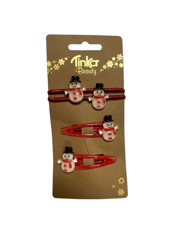 HÅRCLIPS/HÅRSTRIKK SNØMANN TINKA BEAUTY JUL