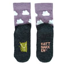 KATTNAKKEN ULLSOKKER M/FROTTE SÅLE