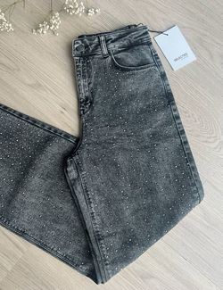 Marley-merle HW wide jeans  black - Selected femme