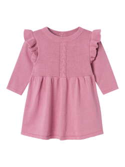 NBFSOLILLE LS KNIT DRESS Mauve Orchid - Name It