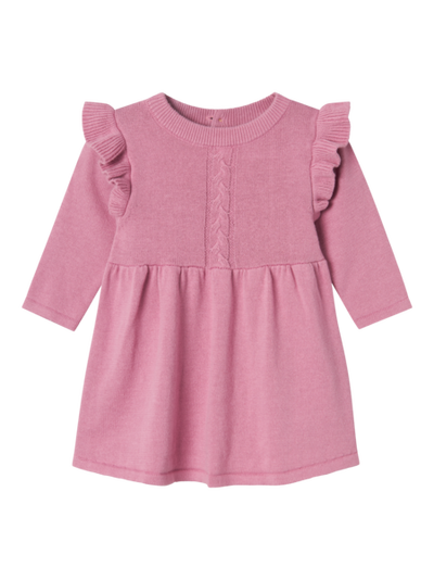 NBFSOLILLE LS KNIT DRESS Mauve Orchid - Name It