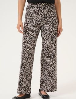 Leonora HW denim jeans Leopard - Kaffe Clothing