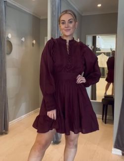 Merllita parkin-M dress Bordeaux - Mbym