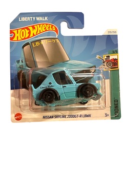 Hot Wheels 1:64 Nissan Skyline 2000GT-R LBWK 3/5 Tooned Lys blå - Hot Wheels