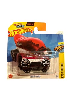 Hot Wheels 1:64 Sushi Tuner 5/5 Fast Foodie Rød - Hot Wheels