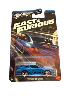 Hot Wheels 1:64 Fast & Furious Porsche 911 GT3 RS 5/5 Blå - Hot Wheels