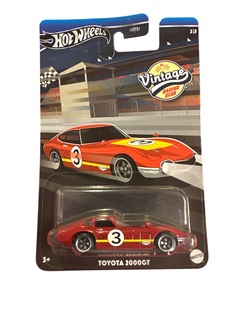 Hot Wheels Vintage 1:63 Toyota 2000GT 2/5  Rød - Hot Wheels